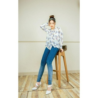 Quần jean skinny loang gấu CCHAT