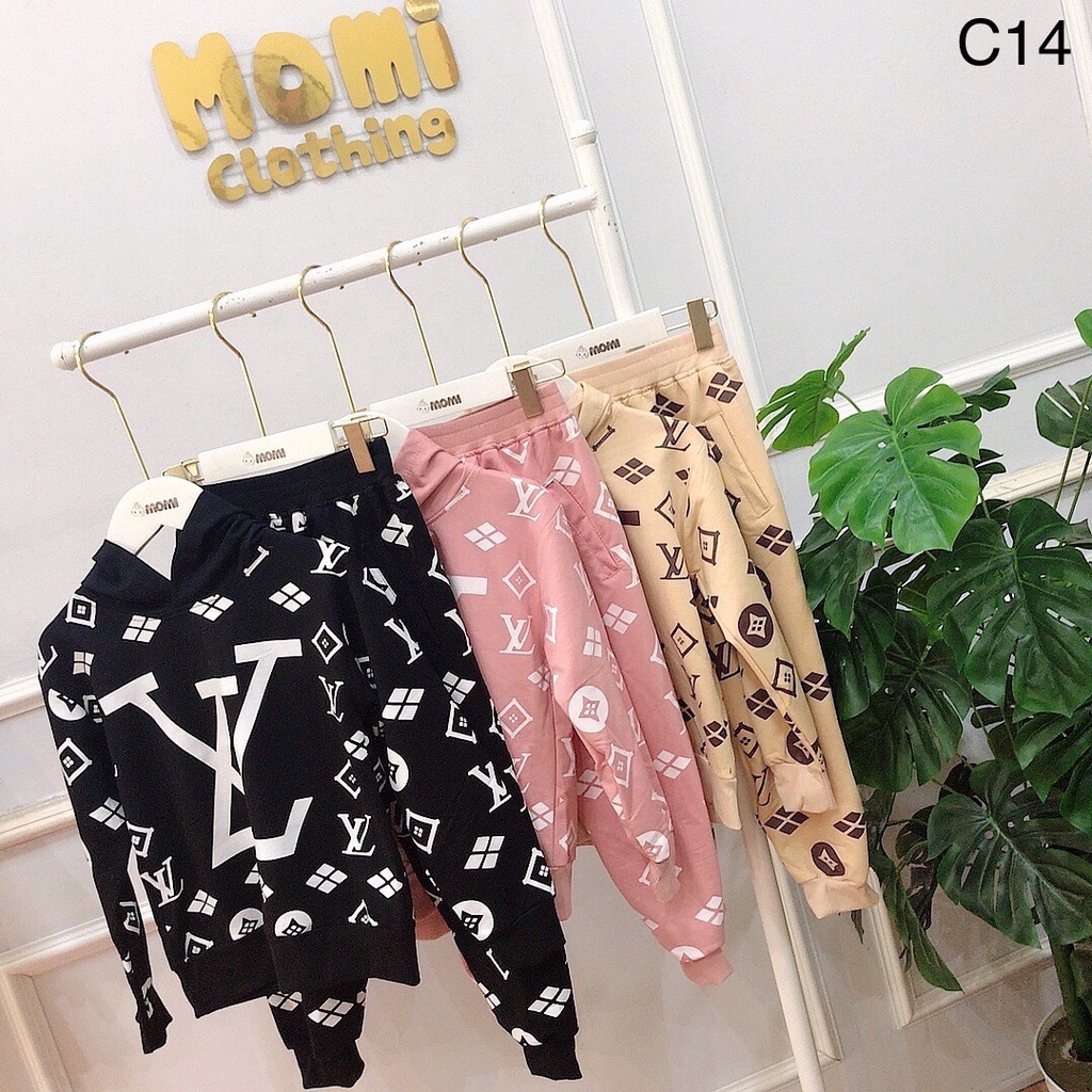 Bộ nỉ da cá nhỡ cho bé hàng quảng châu cao cấp - C14 - CAM KẾT HÀNG Y HÌNH