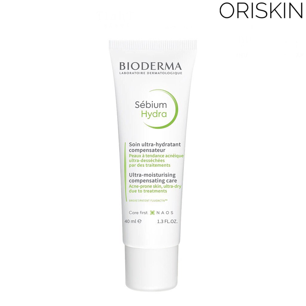 Bioderma Kem Dưỡng Ẩm Giảm Khô Căng, Bong Tróc Cho Da Mụn Bioderma Sebium Hydra 40ml