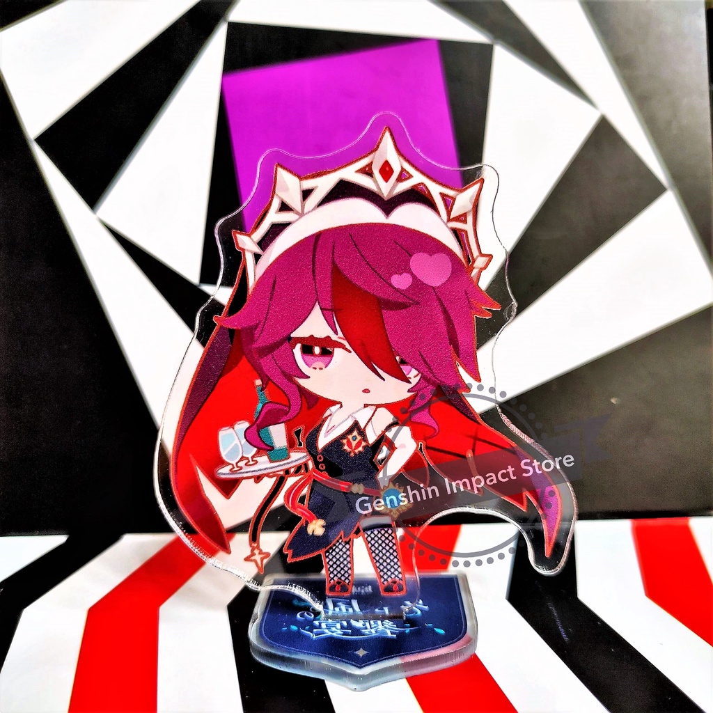 Mô hình standee nhân vật ROSARIA game Genshin Impact mẫu nhà hàng