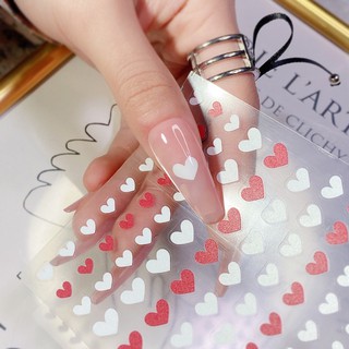 sticker trái tim dán móng nhiều mẫu