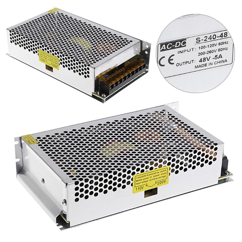 Bộ Chuyển Đổi Nguồn Điện AC 100-260V Sang DC 48V 5A 240W Cho Dây Đèn LED