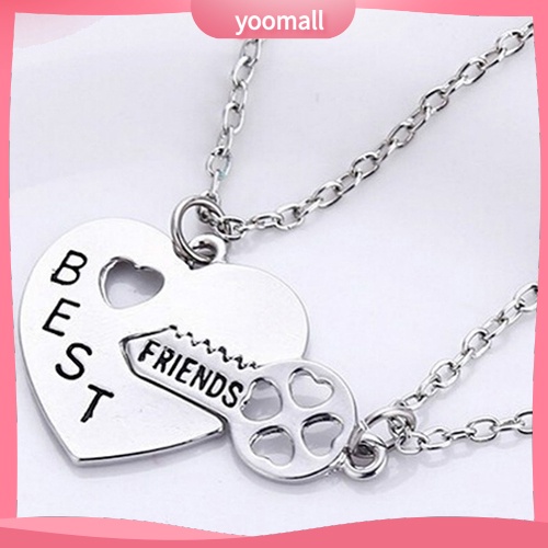 Bộ 2 Vòng cổ Mặt Hình Chìa Khóa Khắc Chữ BFF Best Friend