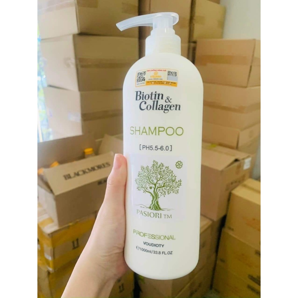 Cặp dầu gội xả Biotin Collagen 500ml/1000ml - Combo dưỡng tóc chắc khỏe toàn diện đến từ Biton - Latino Shop