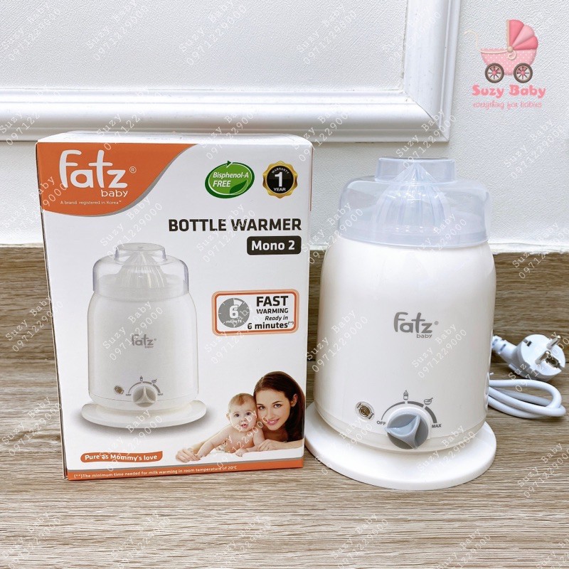 COMBO Máy Hâm Sữa 4 Chức Năng Mono 2 ( FB3002SL ) Fatz Baby + Áo hút sữa rãnh tay ( Tặng 03 túi trữ sữa 250ml )