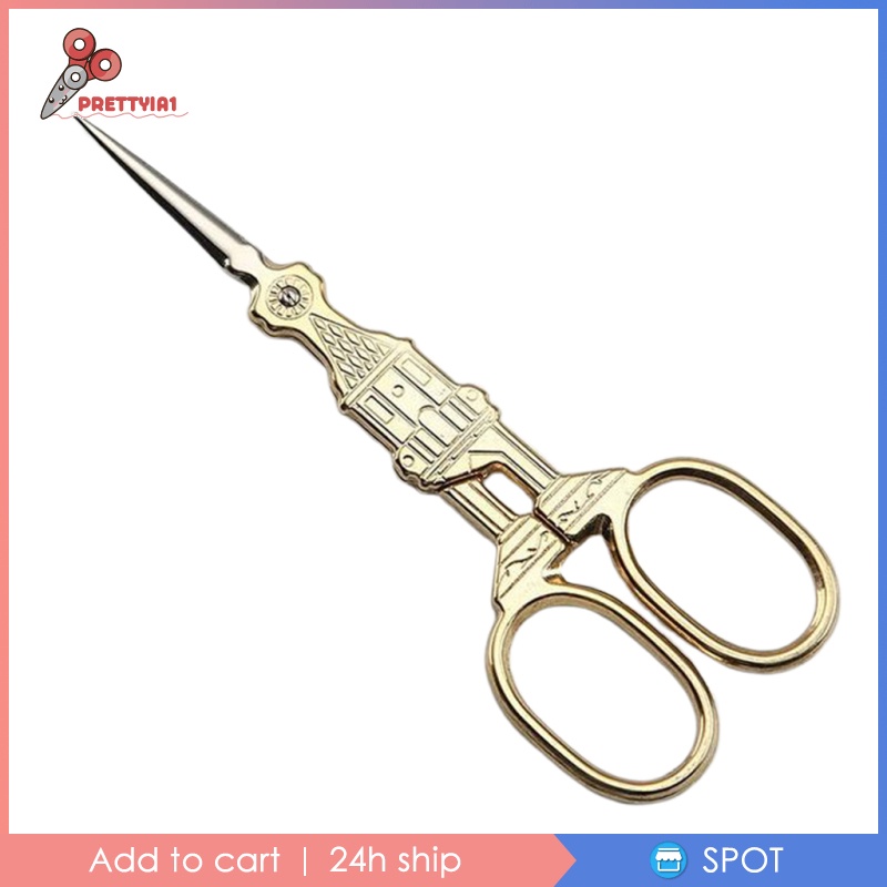 Kéo Cắt May Vá Bằng Thép Không Gỉ Phong Cách Cổ Điển Prettyia1