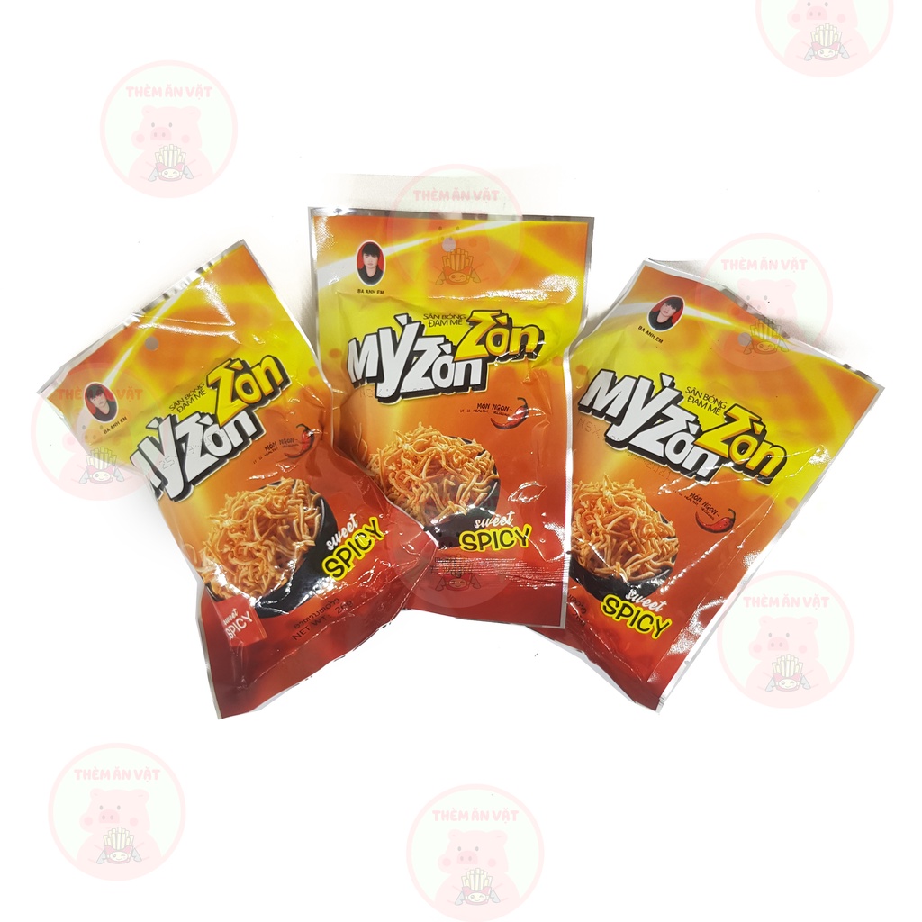 10 Gói Snack Mỳ Zòn Zòn Hương Vị Tuổi Thơ, Ăn Là Mê