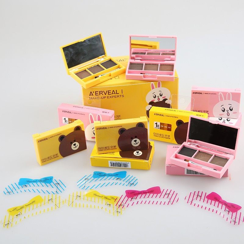 bột tán mày gấu 3 ô