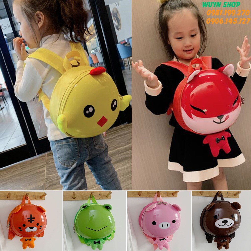 Balo Hình Thú Vật Hoạt Hình Siêu Đáng Yêu Cho Bé