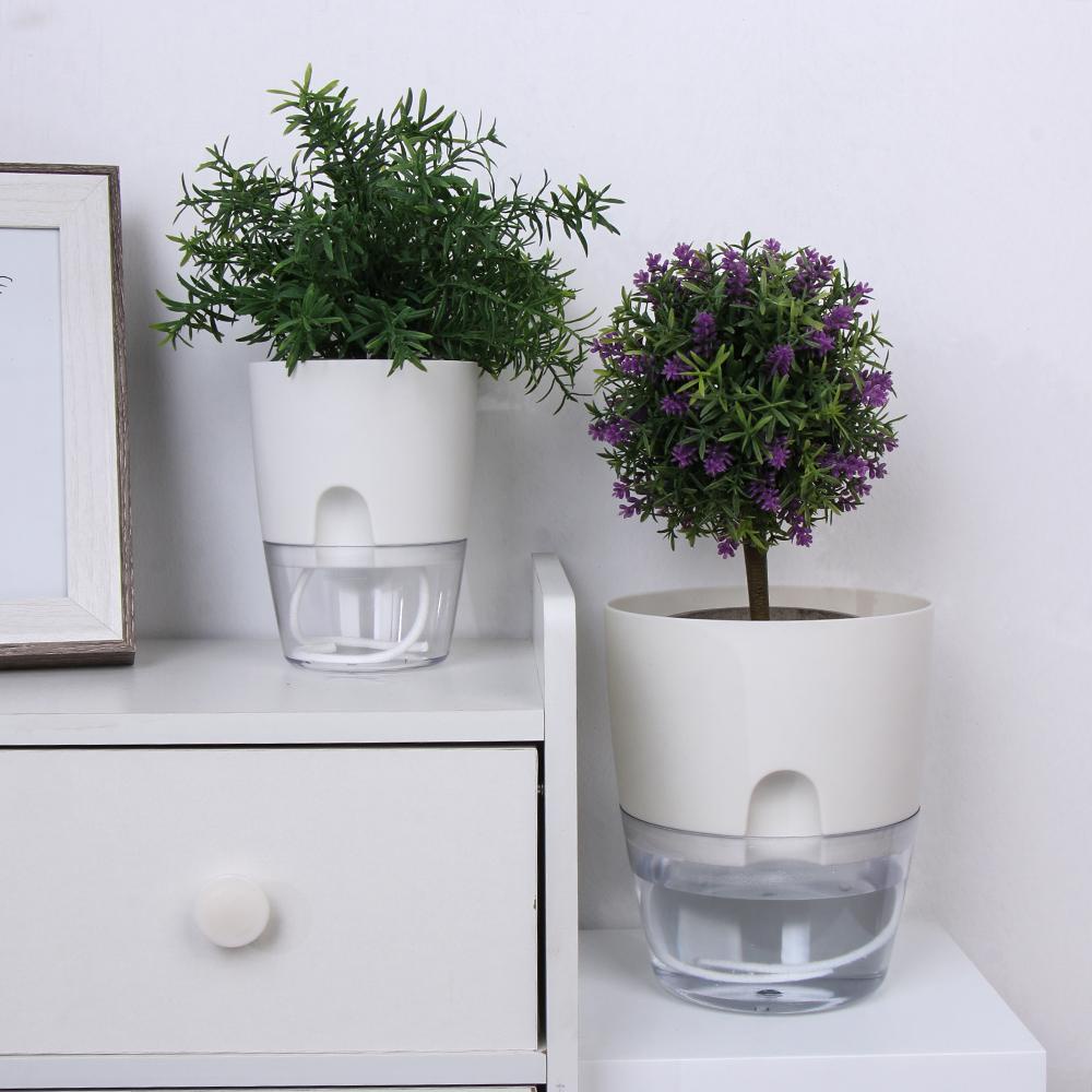 SUYO Chậu Trồng Cây 2 Tầng Hấp Thụ Nước Tự Động