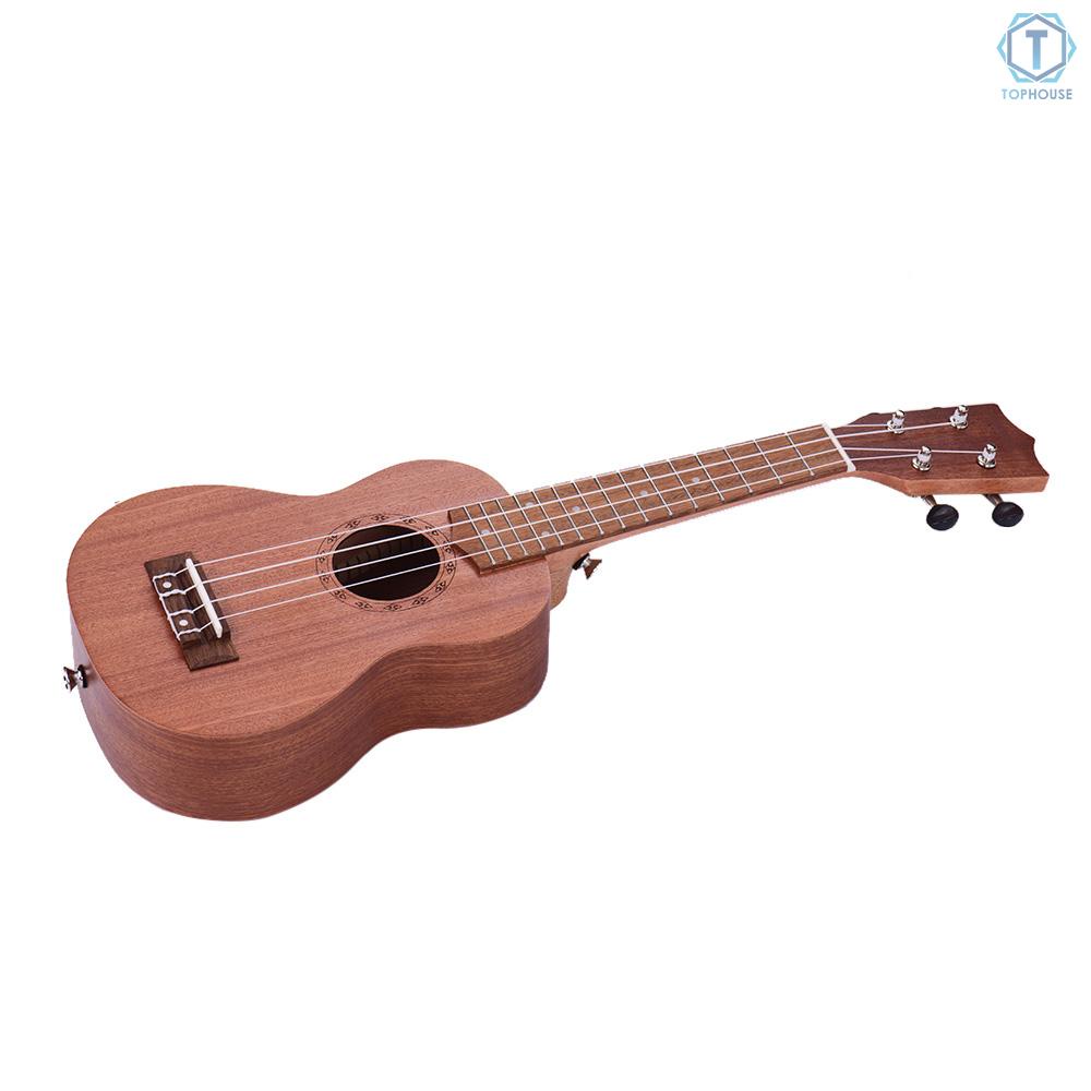 Đàn Ukulele Soprano 21 Inch Bằng Gỗ Cho Người Mới Bắt Đầu