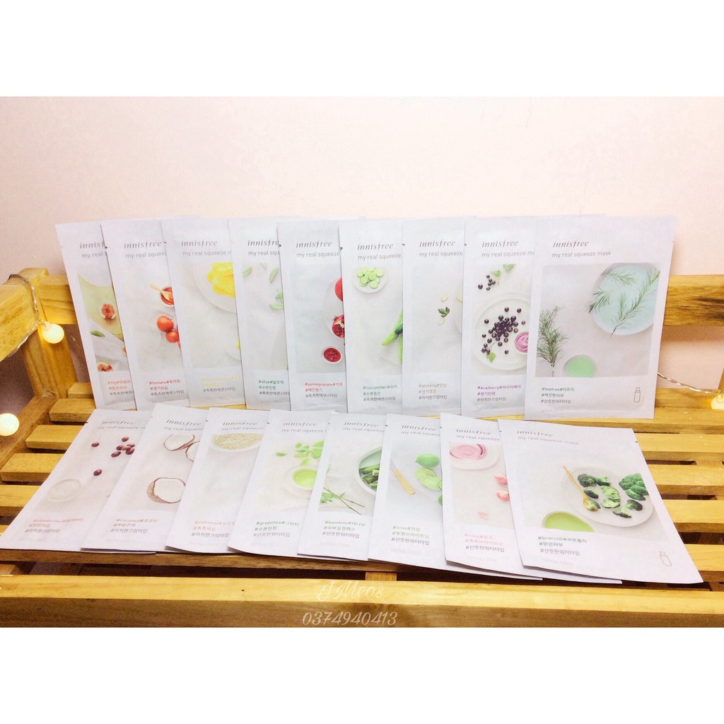 MẶT NẠ GIẤY INNISFREE My Real Squeeze Mask