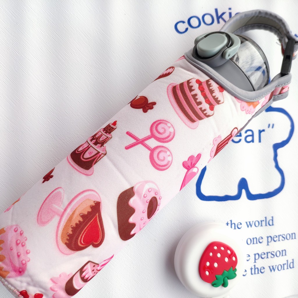 Túi đựng bình giữ nhiệt 400ml đến 550ml giá rẻ, chất liệu vải xốp cao cấp bền bỉ tiện lợi