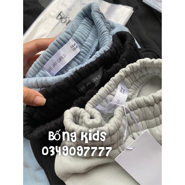 Quần Nỉ Joggers Bé Gái Dày Dặn GJ