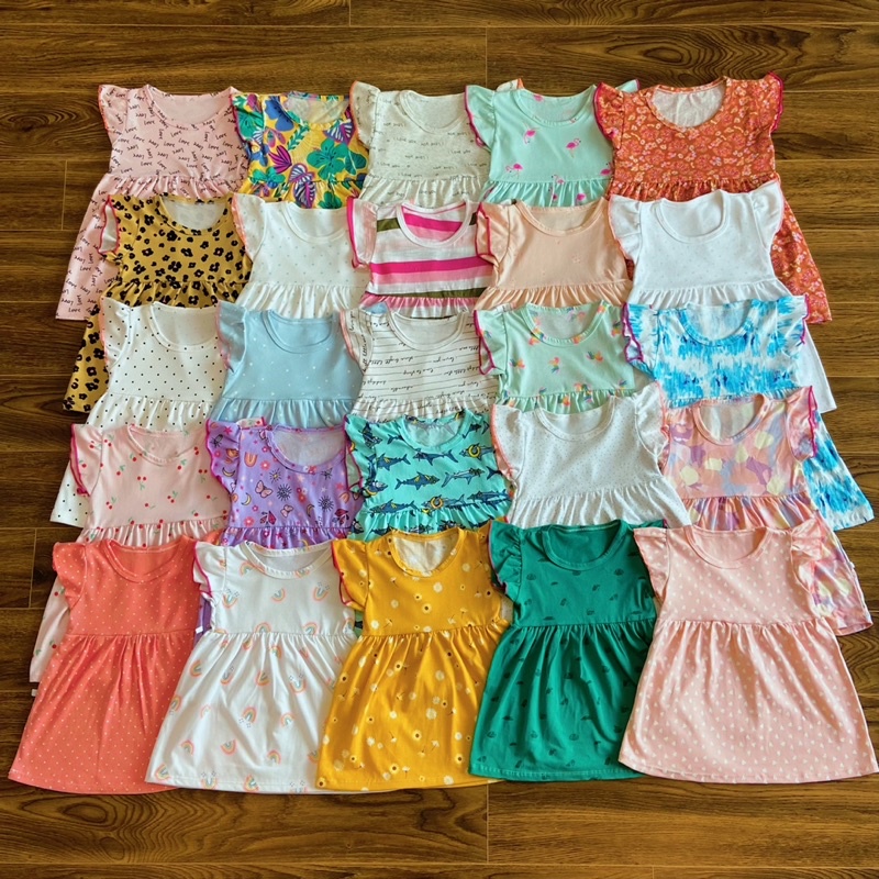 Váy cánh tiên cho bé - Váy cho bé gái chất cotton mềm mát