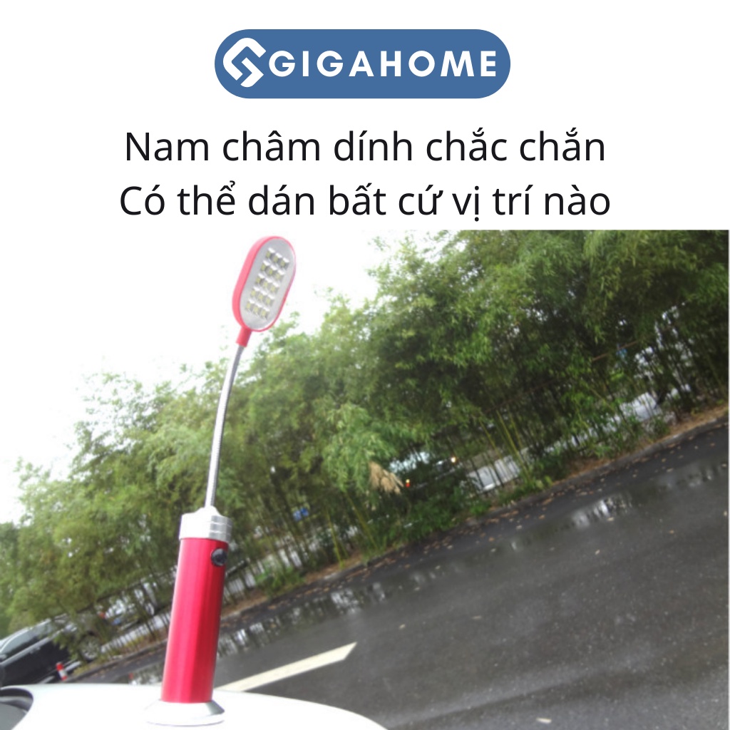 Đèn Led 15 Bóng Siêu Sáng Có Chân Đế Hít Nâm Châm, Có Thể Uốn Cong GIGAHOME 5455