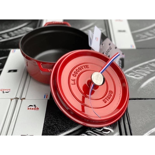 NỒI GANG STAUB 22cm - đỏ cherry