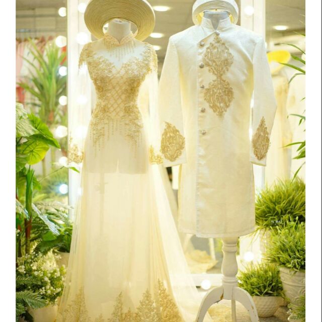 Cặp áo dài cưới