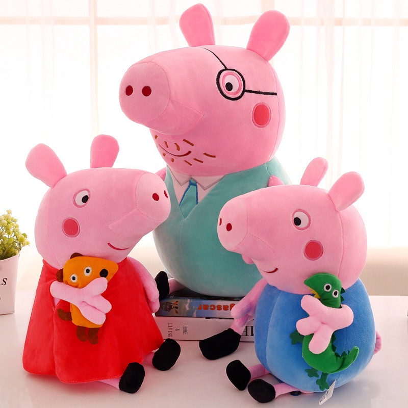 New Peppa George Pig 20cm/30cm PP Cotton Plush Stuffed Toys Cute Peppa Pig Doll Skin-friendly Pillow Children Gift