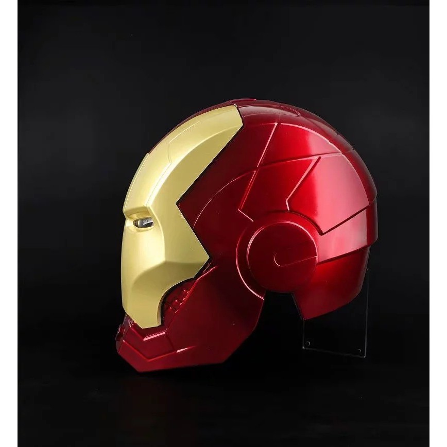 Marvel Avengers Mũ Bảo Hiểm Người Sắt Cosplay 1:1 Ánh Sáng LED Mặt Nạ Người Sắt PVC