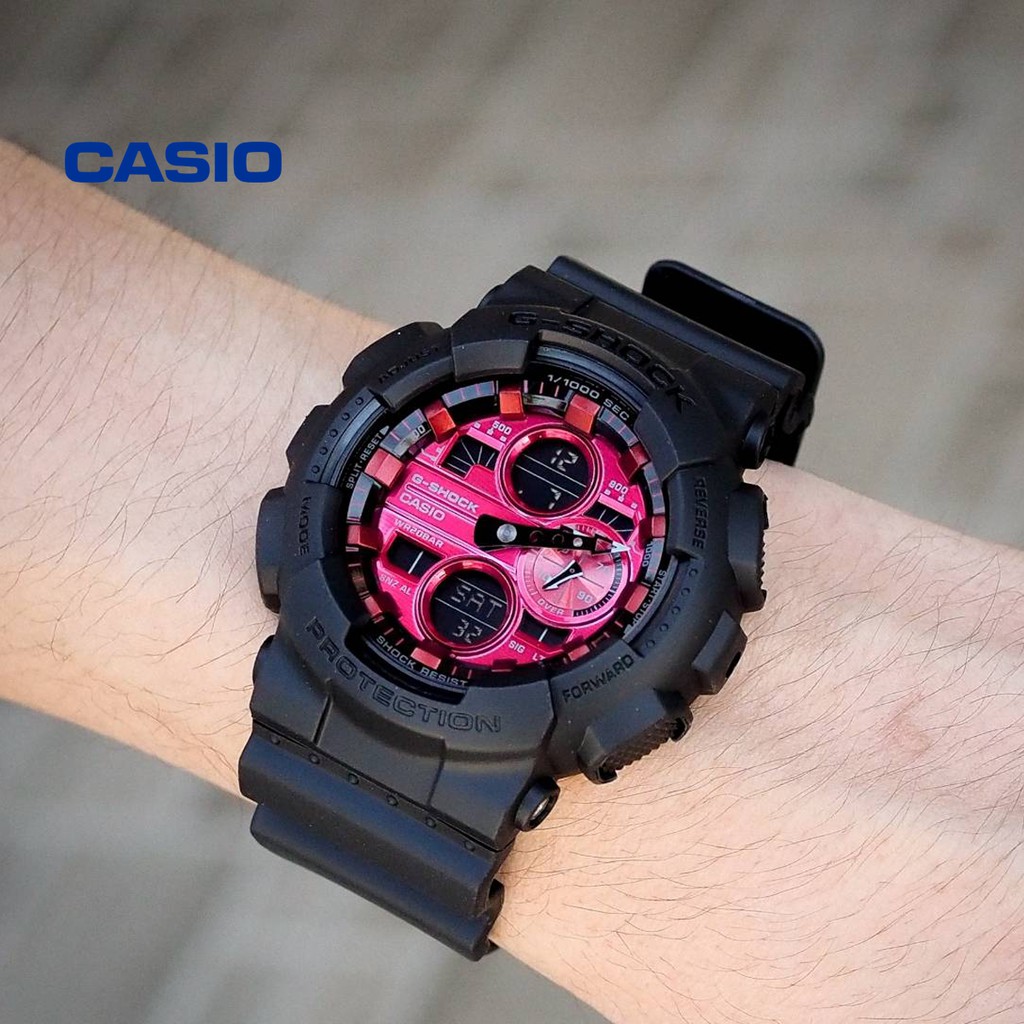 Đồng hồ nam CASIO G-Shock GA-140AR-1ADR chính hãng - Bảo hành 5 năm, Thay pin miễn phí