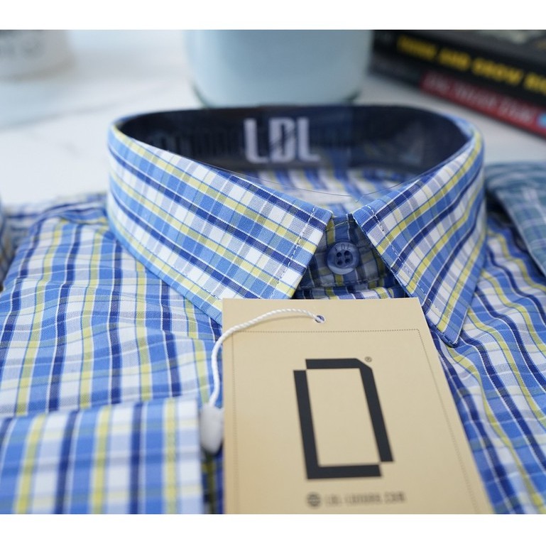 Áo sơ mi nam dài tay công sở LDL, 100% cotton, với  thiết kế đơn giản lịch sự và sang trọng | BigBuy360 - bigbuy360.vn