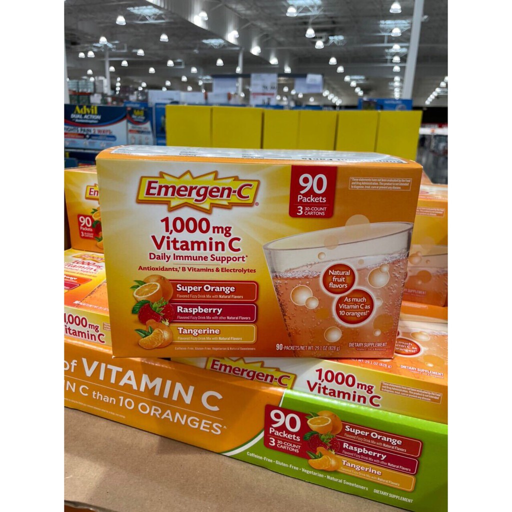 BỘT HÒA TAN VITAMIN C TĂNG SỨC ĐỀ KHÁNG EMERGEN C 1000MG CỦA MỸ