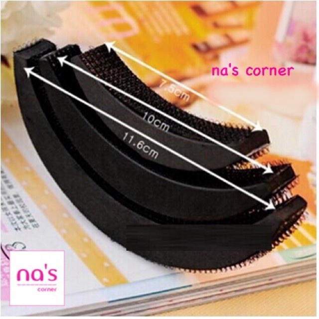 Set 3 dụng cụ giúp độn phồng mái phồng tóc độn tóc dày