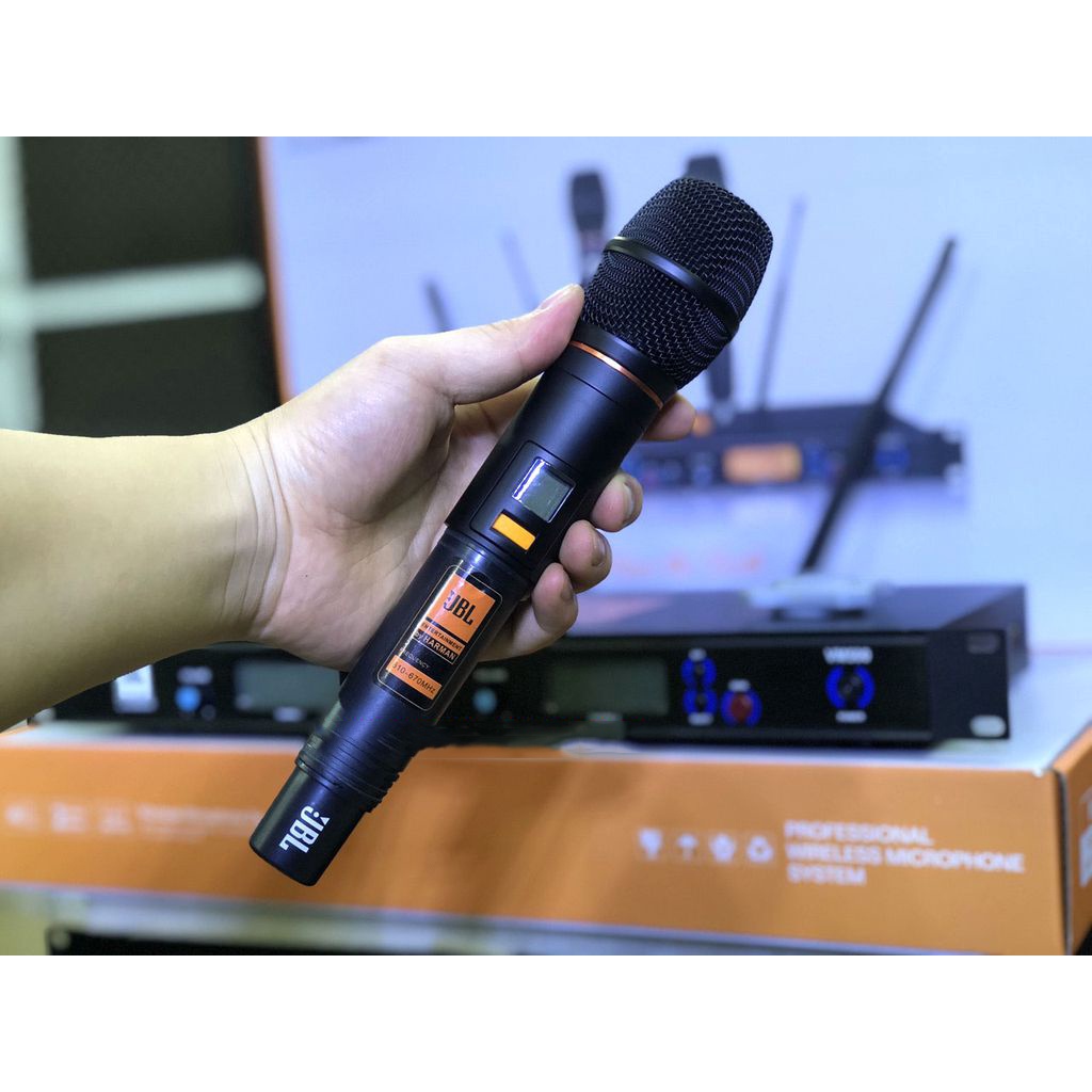 Micro karaoke không dây JBL VM500 , tự ngắt, cảm ứng nhiệt
