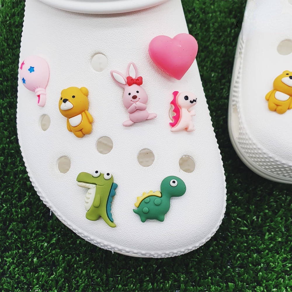 Phụ Kiện Trang Trí Giày Crocs Hình Động Vật (Wacky Bear / Thỏ / Cá Sấu / Cá Sấu Với A Glance) Dễ Thương