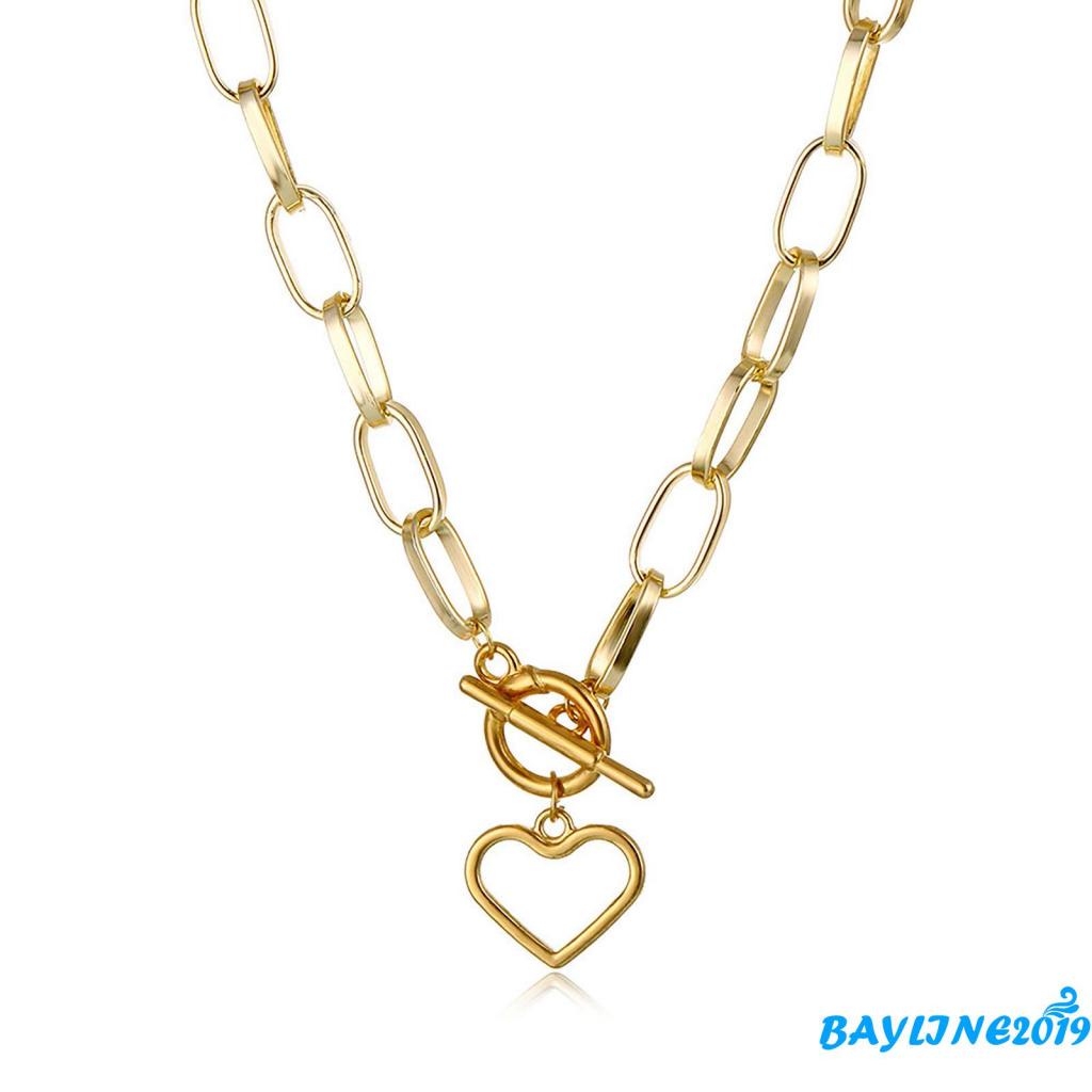 Vòng cổ choker hình trái tim màu vàng/bạc cổ điển cho cặp đôi