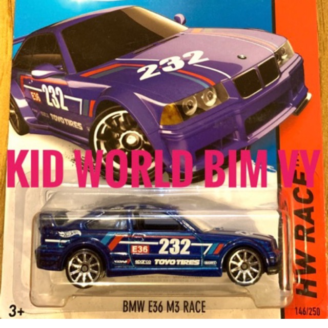 Xe mô hình Hot Wheels basic BMW E36 M3 Race CFK90.