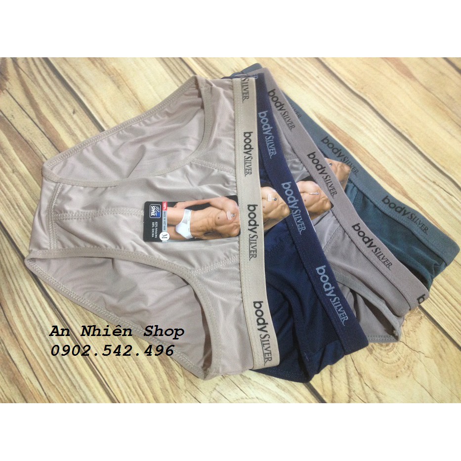 combo 3 Quần lót nam Body Silver hàng Việt Nam chất lương cao (giao màu Ngẫu Nhiên)