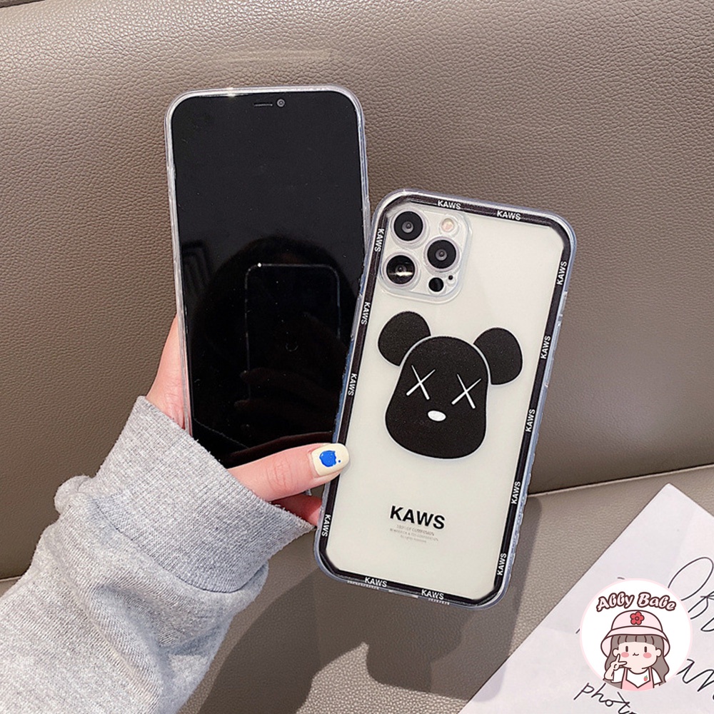Ốp Điện Thoại TPU Mềm Chống Sốc Họa Tiết Kaws Thời Trang Cho IP 13 12 11 Pro Max XR 8 7 Plus