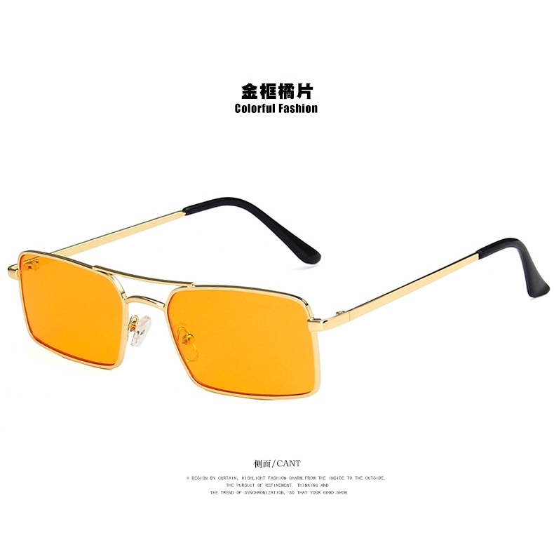 Kính Mát Gọng Kim Loại Màu Thời Trang Chống Tia Uv400