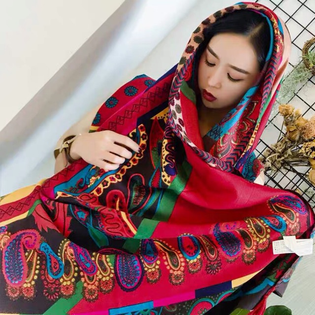 Khăn choàng boho - khăn choàng thổ cẩm