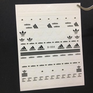 Sticker nail sticker dán móng tay hình thương hiệu, logo