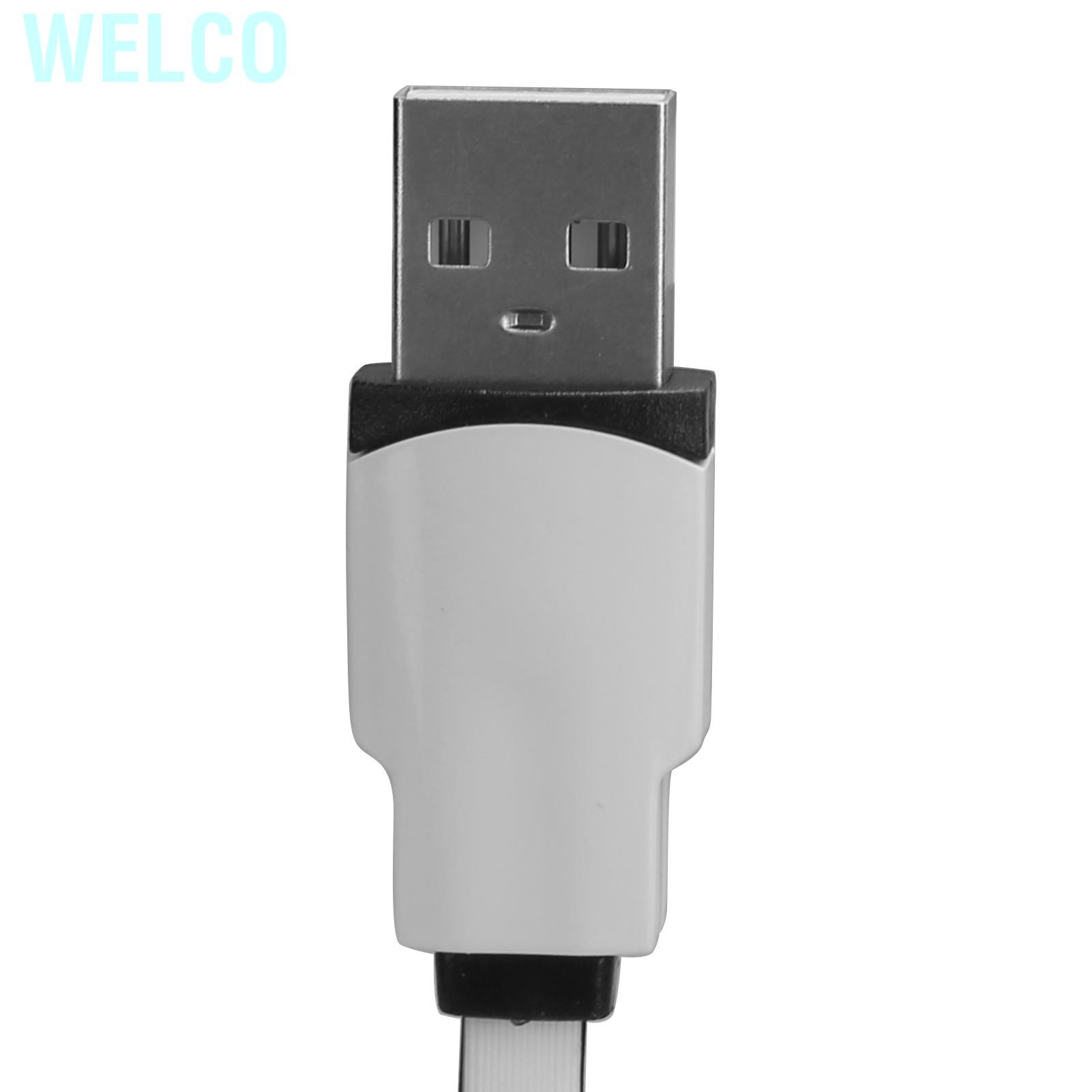 2 Cáp Sạc Welco 3 Trong 1 Dài 1m Cho Ios Giao Diện Giao Diện Usb / Iphone4S / Microusb