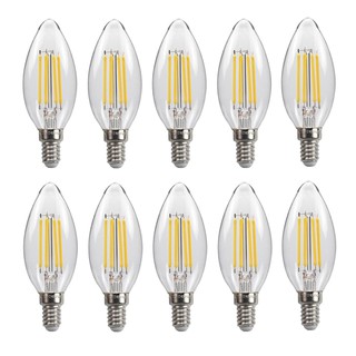 Bộ 10 bóng đèn led edison c35 4w hình quả nhót đui e14