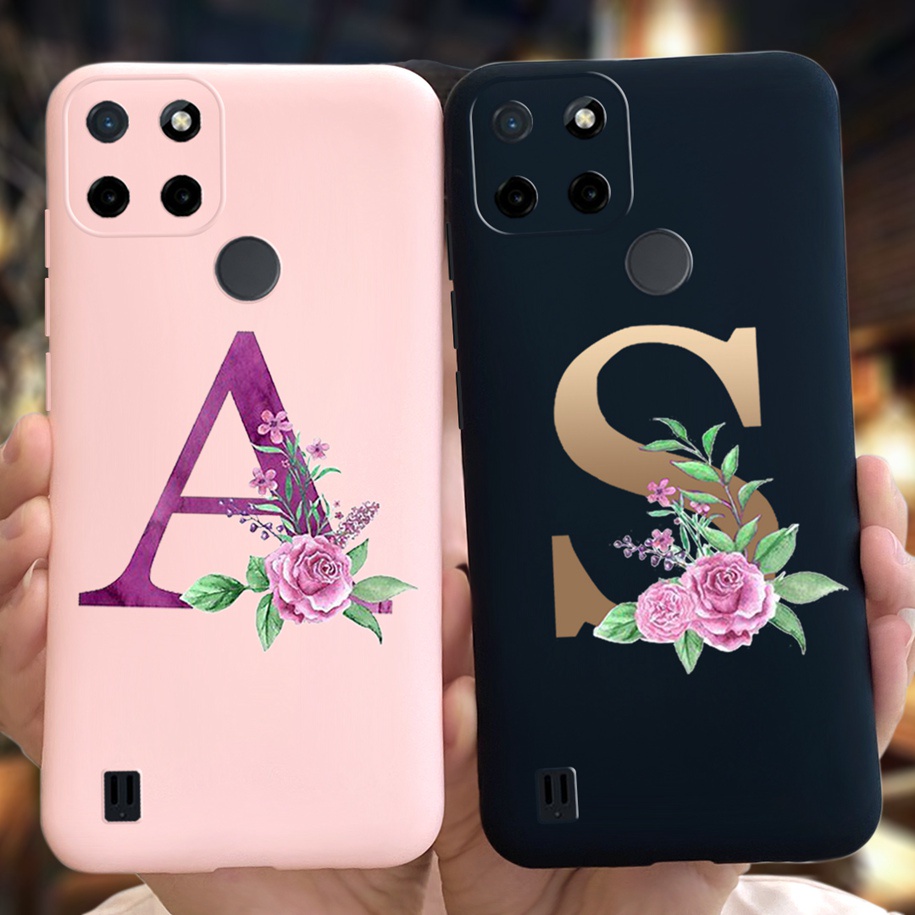 Ốp Điện Thoại Silicon Mềm In Chữ Monogram A B C C 21y Cho Oppo Realme C21Y 2021