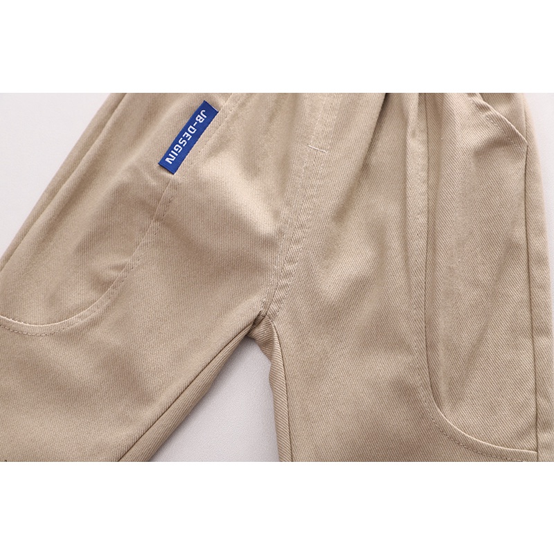 Set Đồ Thể Thao Ba Món Gồm Áo Sơ Mi Màu Trơn Cà Vạt Tay Dài + Áo Khoác Ghi Lê + Quần Dài Phong Cách Hàn Quốc Dễ Thương Cho Bé Trai / Gái 80-120cm