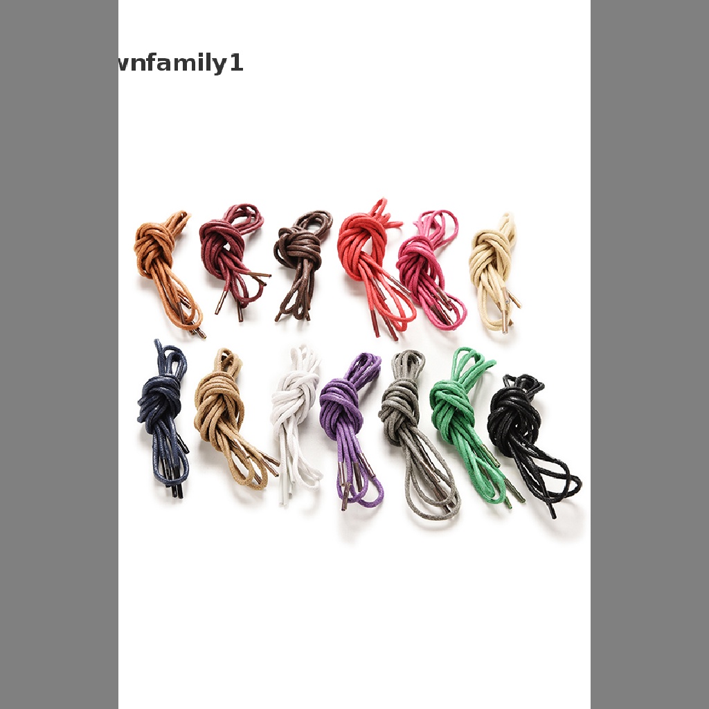 1 Cặp Dây Giày Cotton Sáp Tròn Nhiều Màu Sắc 90cm