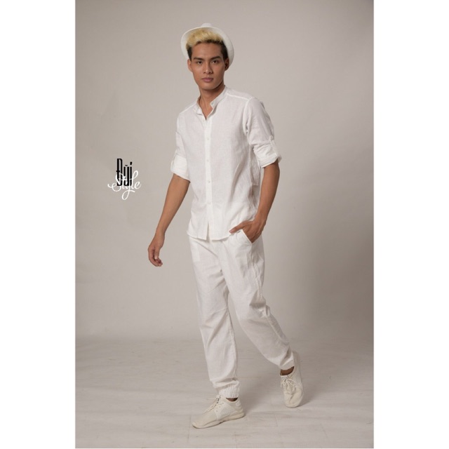 ÁO SƠ MI ĐŨI DÀI TAY - CỔ TÀU