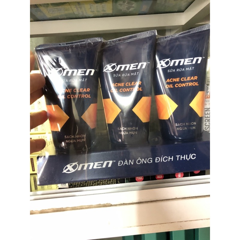 Sữa Rửa Mặt X-Men Sạch Nhờn Ngừa Mụn Màu Cam (100g)