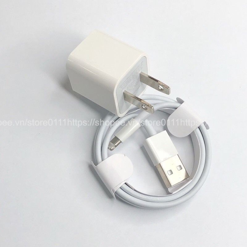 Bộ cáp sạc nhanh không kén máy iPhone iPad iPod Lightning 5V-1A ✓ Sạc nhanh ✓ Siêu bền