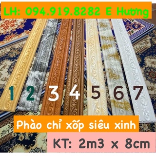 PHÀO CHỈ XỐP DÁN TƯỜNG 2M3 x 8CM - VIỀN XỐP ĐA DẠNG MẪU MÃ GIÁ SIÊU ƯU ĐÃI