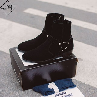 HARNESS BOOTS - CHELSEA BOOTS DA BÒ 100% - GIÀY CHELSEA BOOTS NAM ĐAI DA BẢO HÀNH 12 THÁNG