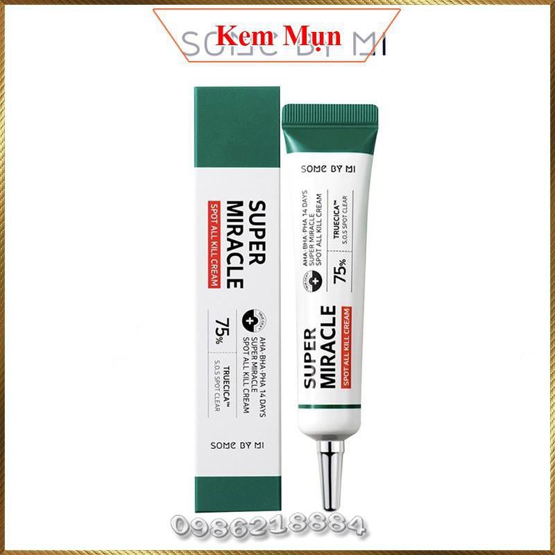 Kem mụn 14 ngày Some By Mi AHA-BHA-PHA 14 Days Super Miracle Spot All Kill Cream SMS3