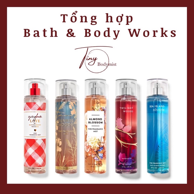 |10ml| Xịt thơm toàn thân bodymist Bath & Body Works các mùi