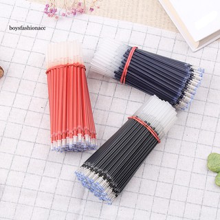 Boys 100pcs 0.5mm black blue red gel pen refills smooth writing office stationery